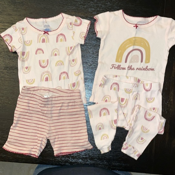 Cutie Pie Dreamers Pajama Sleeper Matching Set - Shorts and Long 4 PC Set! - Picture 2 of 3